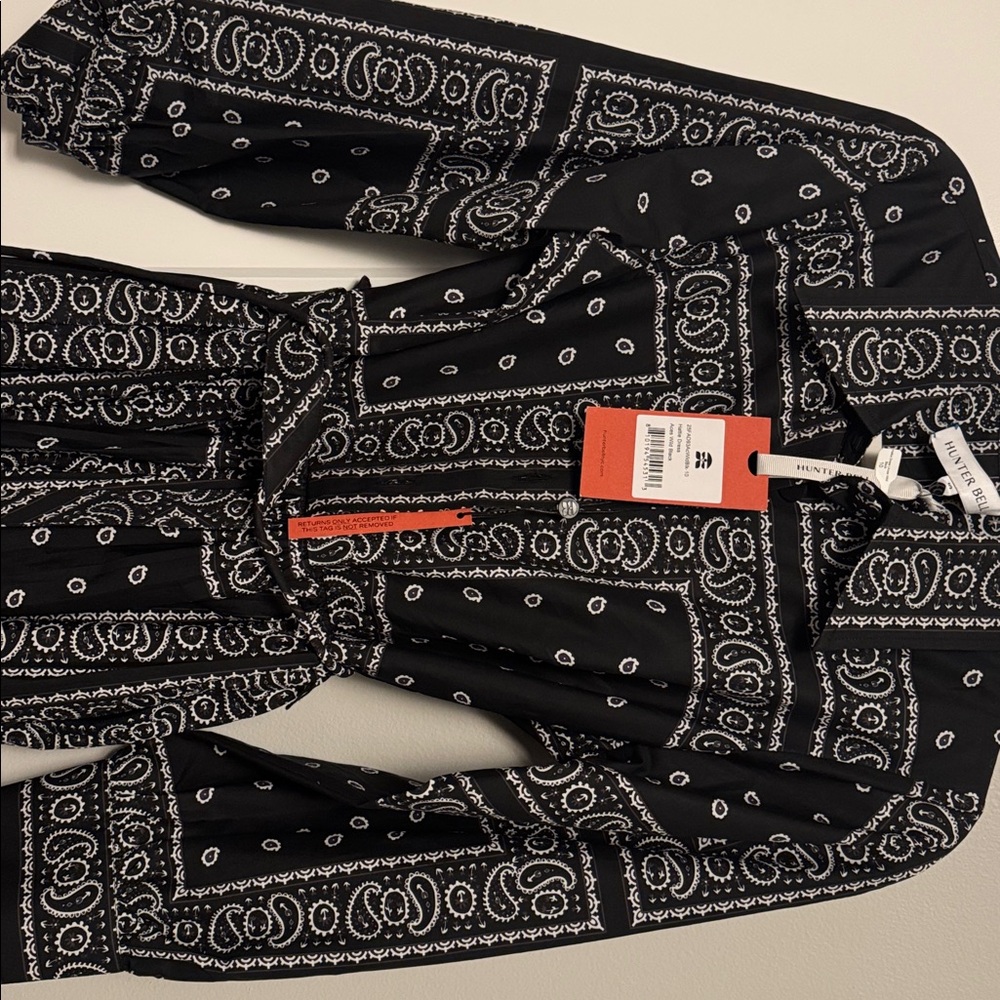 Hunter Bell Black and White Hattie Aces Wild Black Dress - Picture 4 of 6